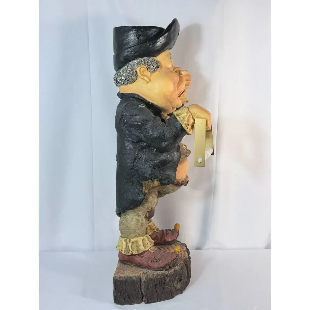 VTG Laff Loo Collection Efteling Holland Resin Large Toilet Paper Holder Stinky